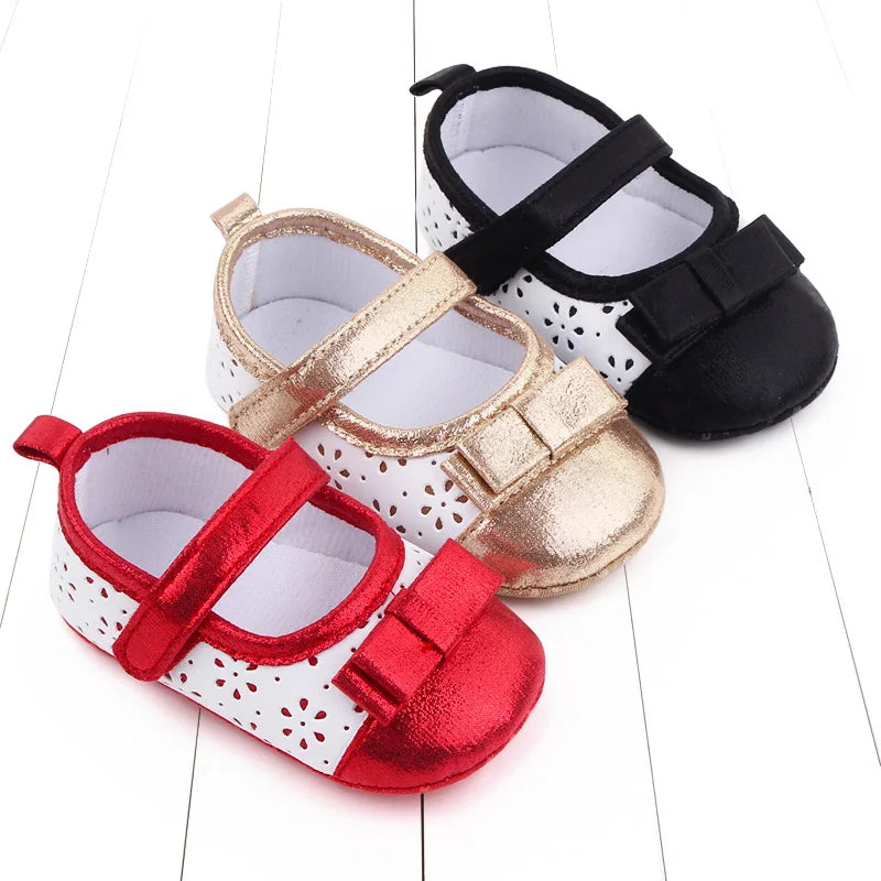 2025 Hot Selling New Style Spring Autumn Newborn Baby First  Toddler Shoes Cute Bow Princess Shoes New Casual Shoes For 0-18M