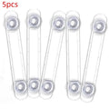 Multi-functional Child Safety Lock Transparent Anti-Opening Soft Strap Drawer & Refrigerator Lock for Home Security
