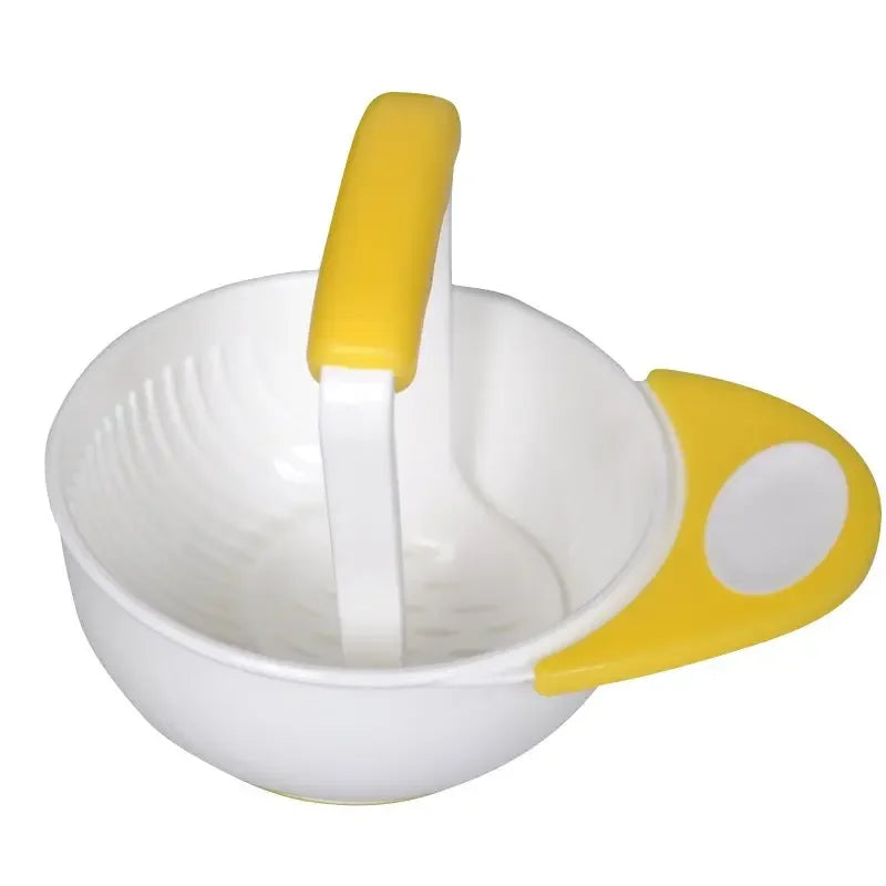Baby Learn Baby Food Mills Kids Dishes Grinding Bowl Handmade Grinding Food Fruit Supplement Children Baby Feeding Bowl