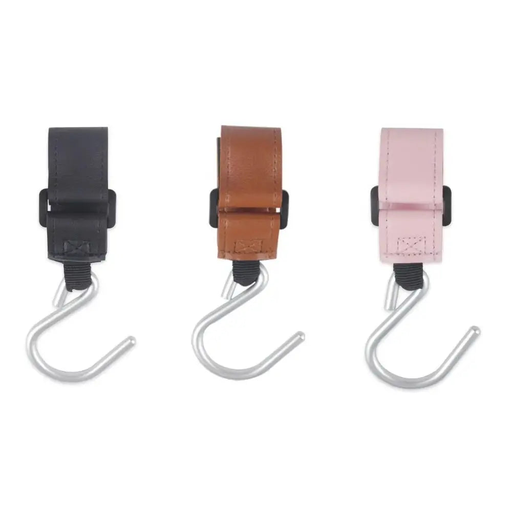 Cartoon S Shape Baby Stroller Hooks PU Solid Color Hanging Hook Stroller Accessories Cartoon Stroller Accessories Baby
