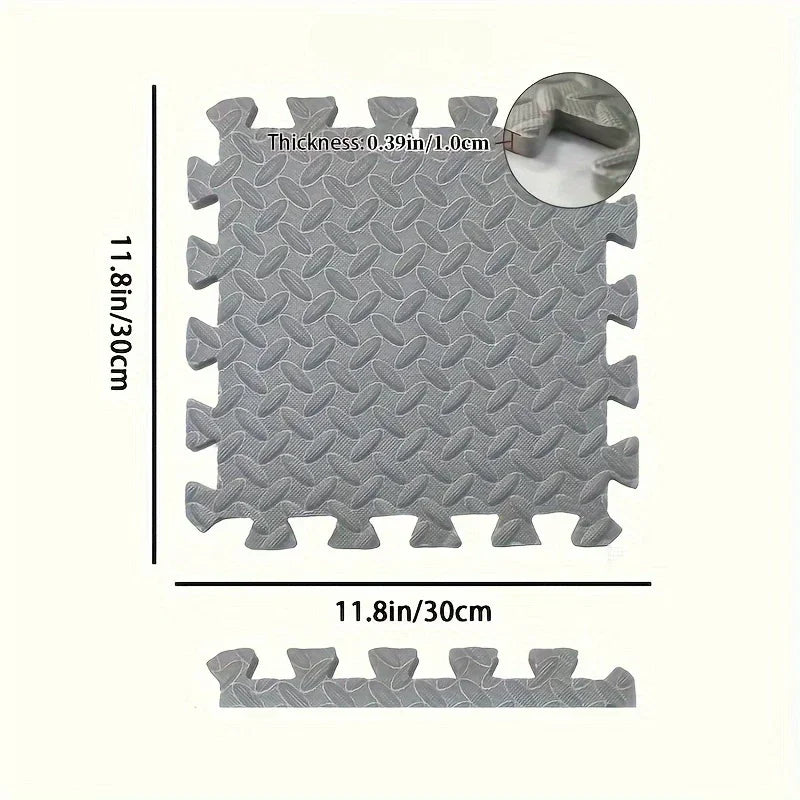 EVA Puzzle Mat 30x30cm Interlocking Non Slip Waterproof Baby Play Floor Tiles Foam Rug