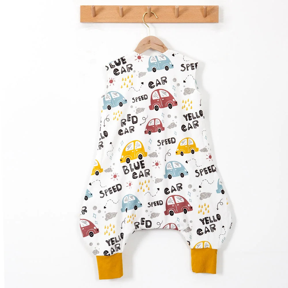 Baby Sleeping Bag 28-32℃ Summer Cool Vest Kids Sleep Sack Boys Girls 100% Cotton Breathable Sleeping Bag Baby Anti Tipi New
