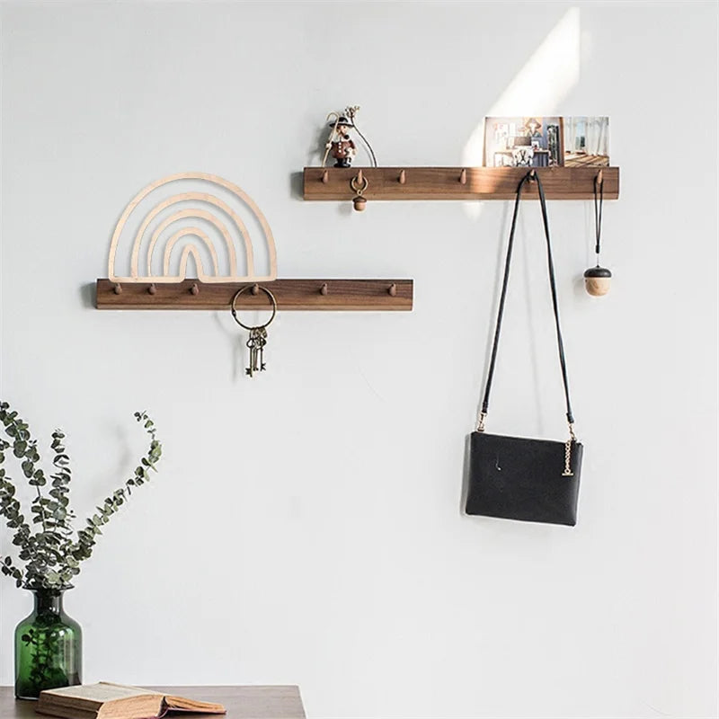 Nordic Style Wooden Rainbow Wall Art Hanging Decoration