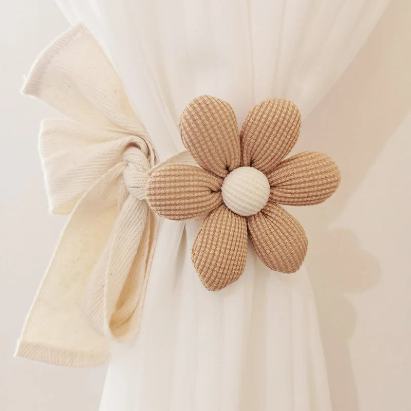 Ins Korean-Style Three-Dimensional Petal Curtain Tiebacks With Drawstrings For Curtains And Mosquito Net Ties