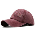 Summer New Pure Cotton Distressed Washed Baseball Cap66Highway Embroidered Duckbill Cap European and American Style Sunshade Hat