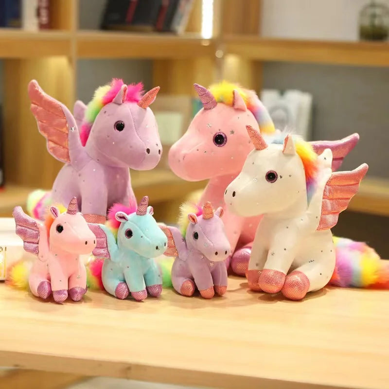 Cute Angel Unicorn Plush Toy Pillow Soft Fill Home Decoration Girl's Birthday Holiday Gift
