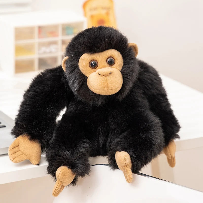 Nice Simulation Punch Gorilla Plush Doll Mother And Baby Long-arm Monkey Animal Stuffed Toy Home Decoration Gift For Children