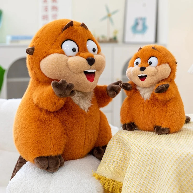 Nice Anime Hoppers Plush Cute King Georges Tom Lizard Plush Soft Stuffed Animal Beaver Plushie Doll Toy Birthday Gift For Kid