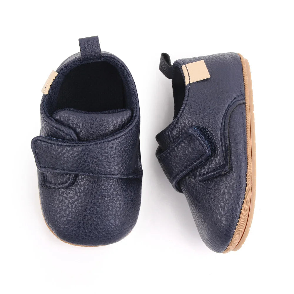 2025 Baby Casual Shoes Korean Style Non-slip Classical High Quality PU and TPR Soft and Warm Toddler Shoes for 0-18 Months D2587