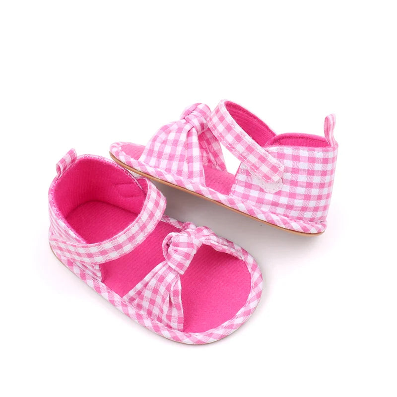 2025 Hot Summer Baby Girls First Walking Toddler Shoes With High Quality TPR Sole Beautiful Design For 0-18M Baby Girls Shoes