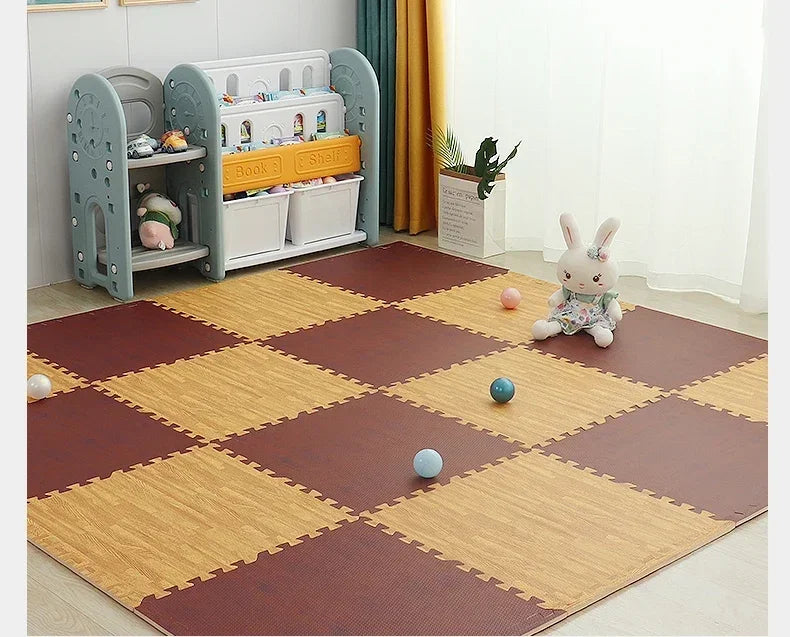 8/16Pcs Baby Puzzle Floor Mats Waterproof Non-Slip Foam Tiles Soft Play Mat for Infant Toddler Room Nursery Crawling Area Decor