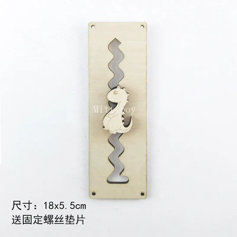 DIY Montessori Busy Board Accessory Wooden Hourglass Gear Skidway Puzzle Toy MB01 For Children