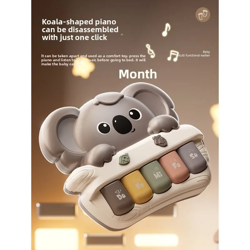 Baby Multifunctional Walker Toy Anti-Rollover Toddler Walking Assistant Adjustable Activity Learning Push Gift for 1 Year Old