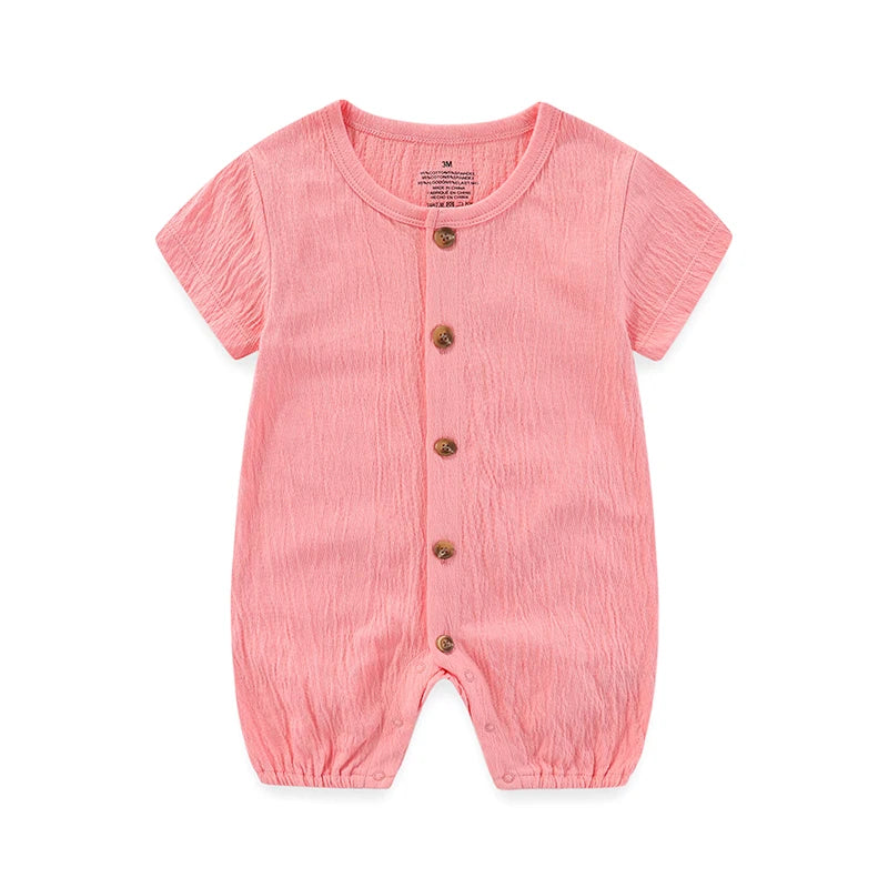 Kiddiezoom Unisex Baby Romper Four Seasons Short Sleeve 1 Pack 100 Percent Cotton