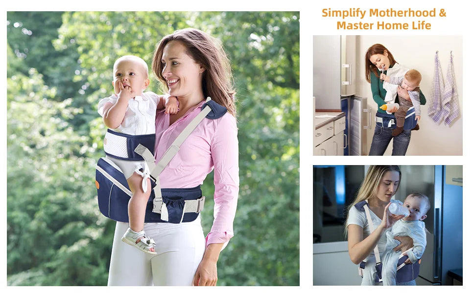 Ergonomic Baby Carrier Portable Infant Kid Hip Seat Waist Stool Sling Front Facing Kangaroo Baby Wrap Carrier For Baby Gear