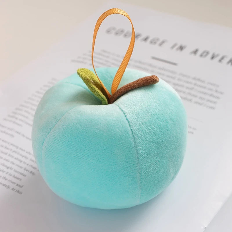 Delicate Cute Mini Apple Plush Toys Stuffed Colorful Lifelike Apple Pretty Hanging Fruit Toys Lovely Christmas Tree Decor