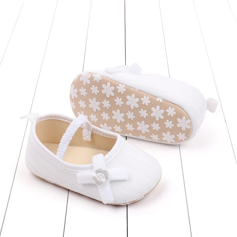 2025 Spring And Autumn Baby Girls First Walking Indoor Outdoor Toddler Shoes With Cute Design Soft And Comfortable Sole For 0-18