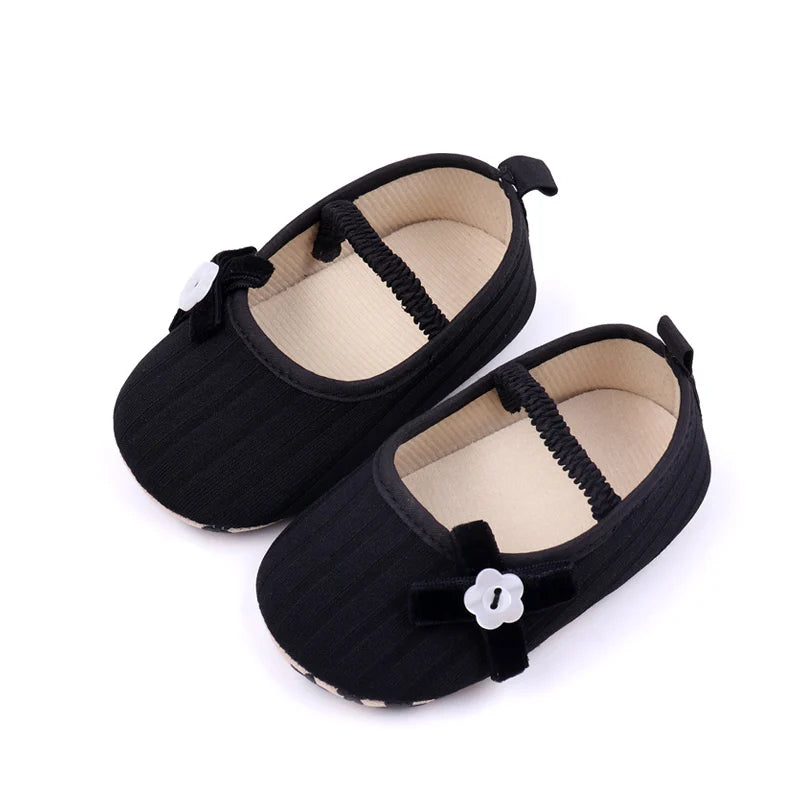 2025 Spring And Autumn Baby Girls First Walking Indoor Outdoor Toddler Shoes With Cute Design Soft And Comfortable Sole For 0-18