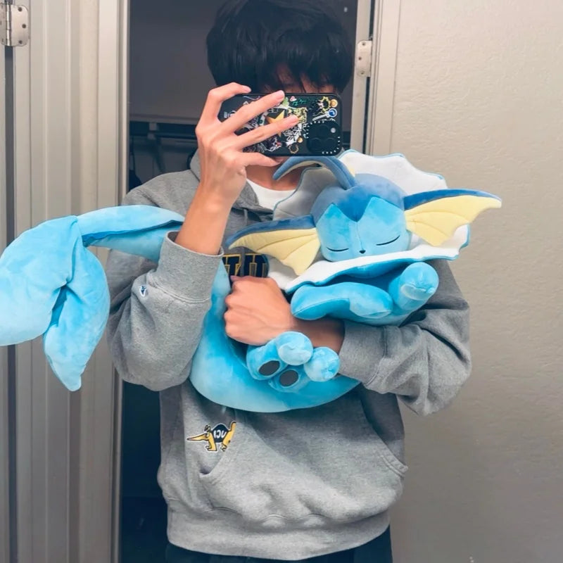 Pokemon Plush Vaporeon Sleeping Series Eeveelution Eevee Evolution Leafeon Glaceon Sylveon Stuffed Doll Charizard Pikachu Doll