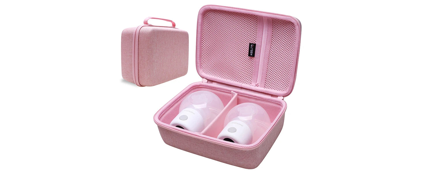 LTGEM Breast Pumps Carrying Bag Case Compatible with 2pcs Momcozy S12 Pro / S12Pro / S9 / M5 / All Momcozy Wearable Breast Pump