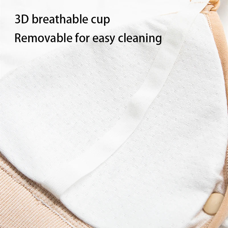 Pregnancy Seamless Nursing Bra Front Closure Comfortable Women's Push Up Breastfeeding Bra Maternity Underwear