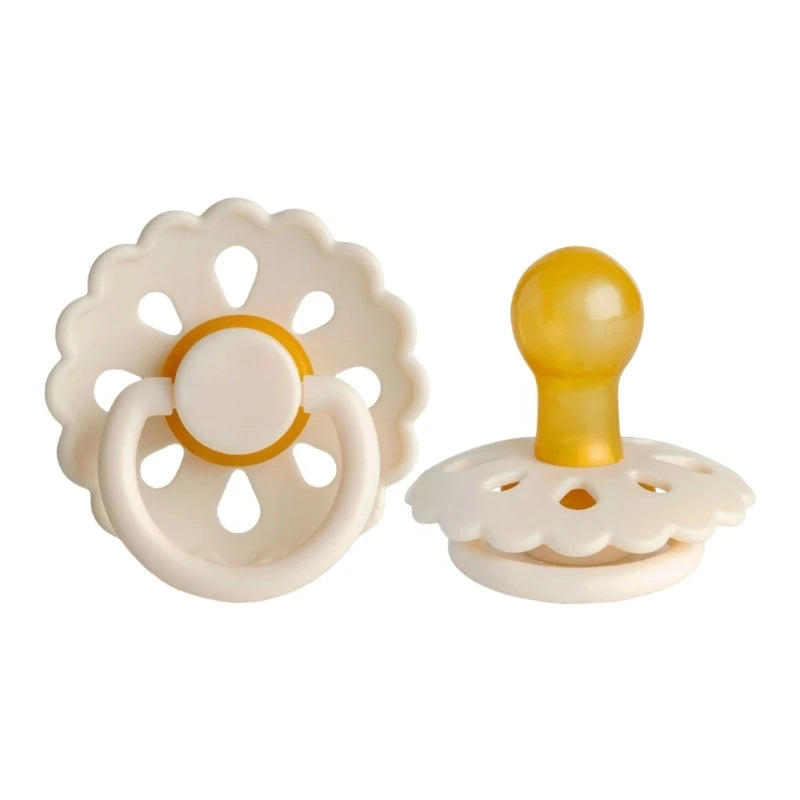 Soothing Pacifier for Newborns Flower Shaped Nipple for 0 to 6M Baby Boys Girls
