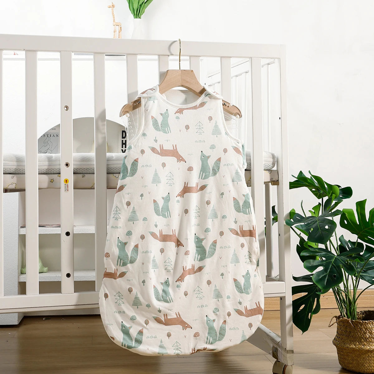 Happyflute Baby Sleep Sack 100% Cotton Tog 1 Wearable Blanket With 2-Way Zipper Size S
