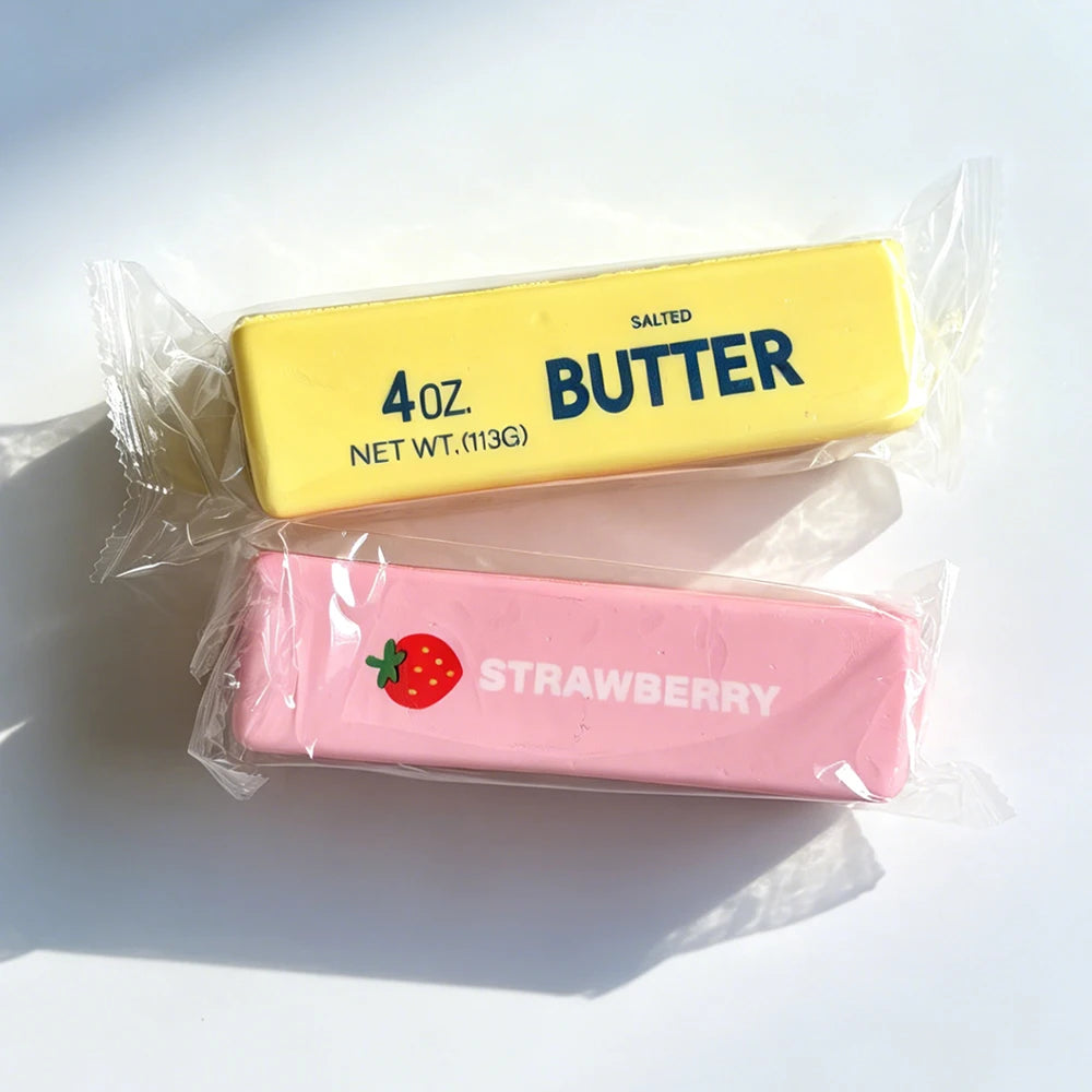 Soft Butter Squishy Squeeze Toys Funny Slow Rising Squishy Squishies Toy Fidget Toy Strawberry Lemon Brick Squish Autism Gift