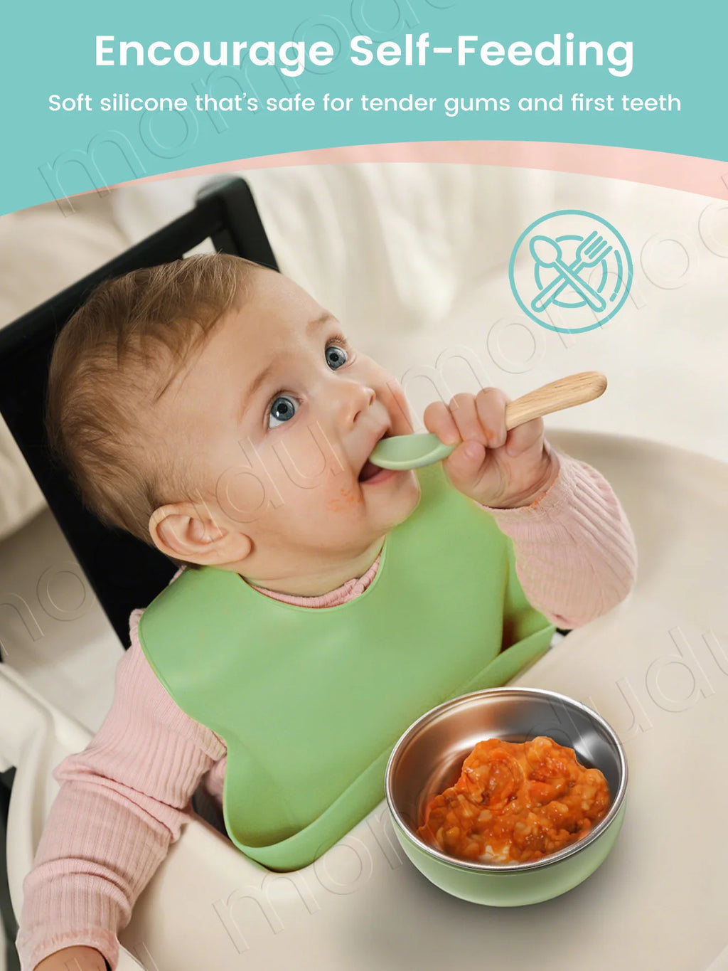 6PCS Baby Feeding Set Kids Silicone Plate Bowl Straw Cup Customized Children's Tableware Baby Supplies Newborn Gift