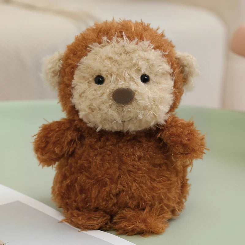 20cm Soft Furry Plush Toys Cute Stuffed Animals Fox Owl Pig Lamb Chick Duck Cuddly Companions