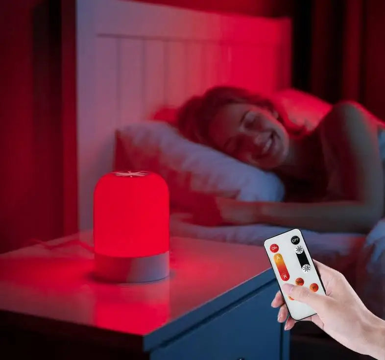 670nm Red Light Night Light Sleeping No Blue Melatonin Rechargeable Brightness Sleep Lamp Portable Eye-care Lamp