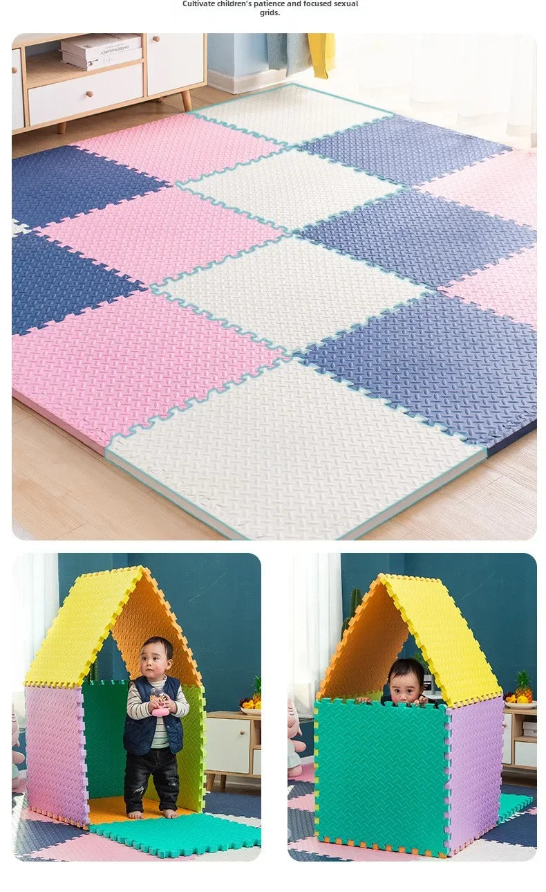 Baby Interlocking Play Pad EVA Foam Patchwork Mat Soft Thick Children's Sports Rug Suitable for The Sports Area Toddler Room