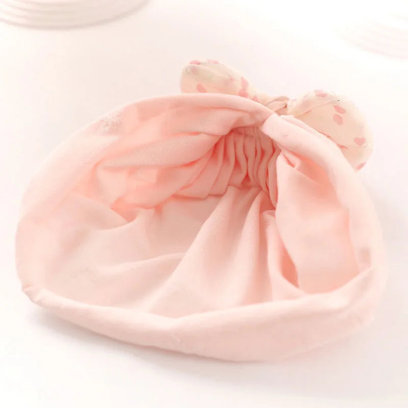 Summer Thin Baby Hats Turban Cute Bow Lace Newborn Boy Girl Indian Caps Infant Baby Headwear Kids Accessories Photography Props