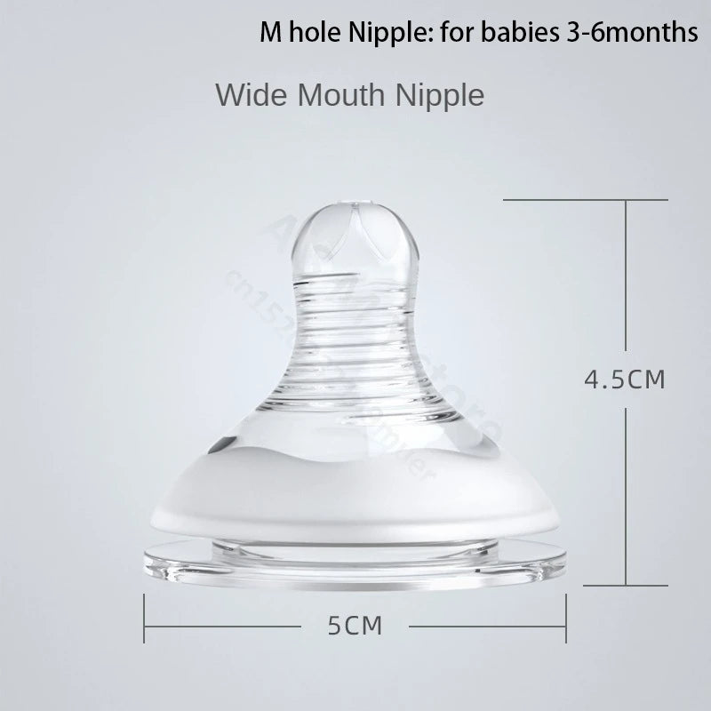 Dr.Green Wide Mouth S/M/L/Cross hole Nipple Bottle nipple safe silicone material soft texture Suitable for 0-3 years old babies