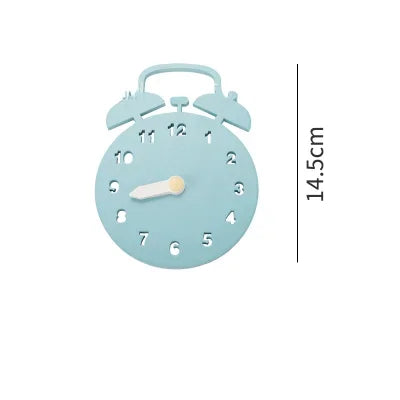 Montessori Busy Board Wooden Educational Toy for Children Gear and Hand Wheel Alarm Clock Mirror