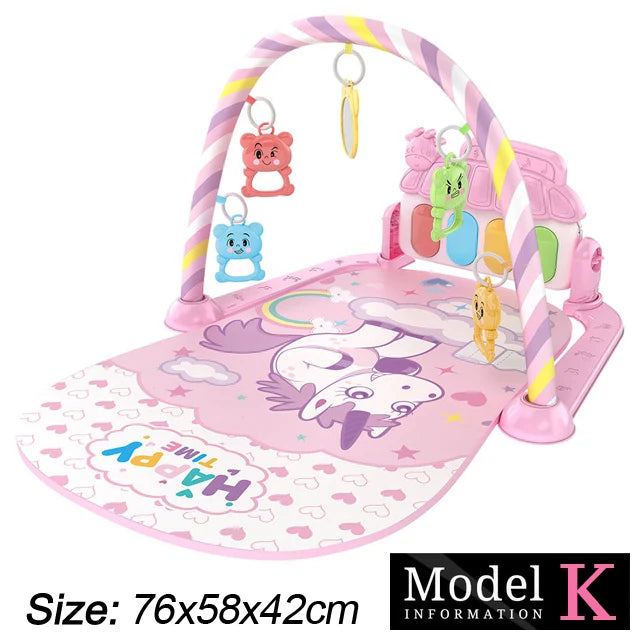 JGL Kick and Play Piano Tummy Time Mat Baby Activity Gym for Newborns 0-36 Months