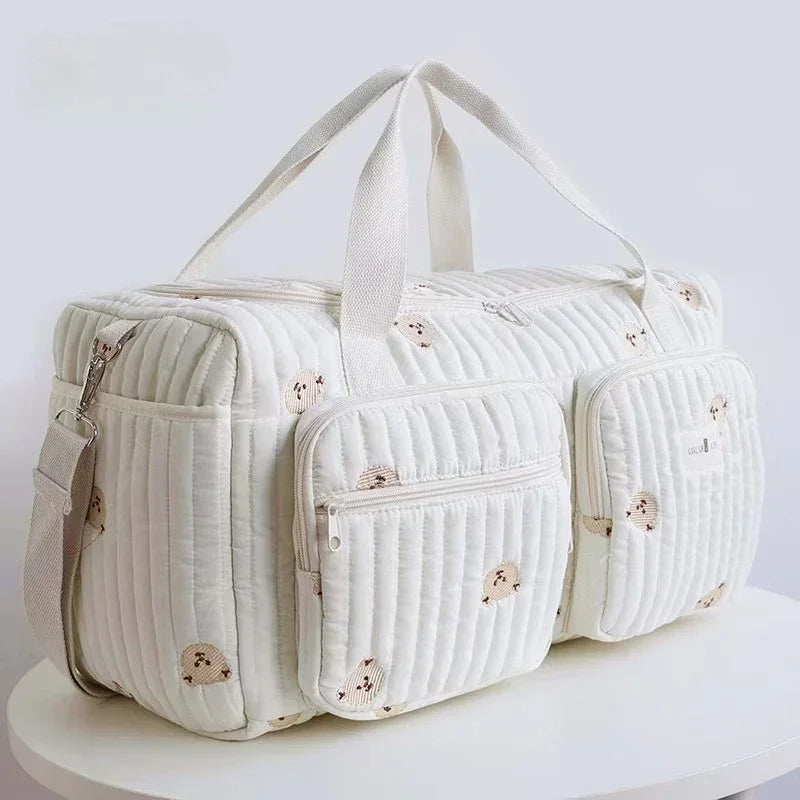 Large Capacity Mommy Bag Luggage Diaper Bag Portable Shoulder Handbags Maternity Travel Tote with Pockets Mother Kids