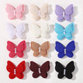 20Pcs Random Color Butterfly Hairpins Girls Lovely Hair Bangs Hairclip Handmade Pearl Boutique Kids Head Clips