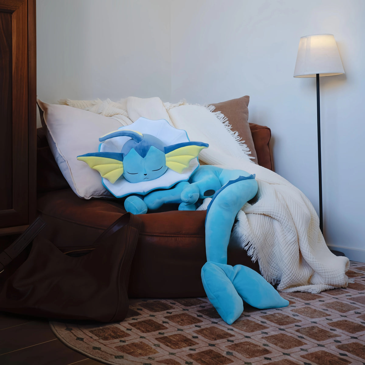 Pokemon Plush Vaporeon Sleeping Series Eeveelution Eevee Evolution Leafeon Glaceon Sylveon Stuffed Doll Charizard Pikachu Doll
