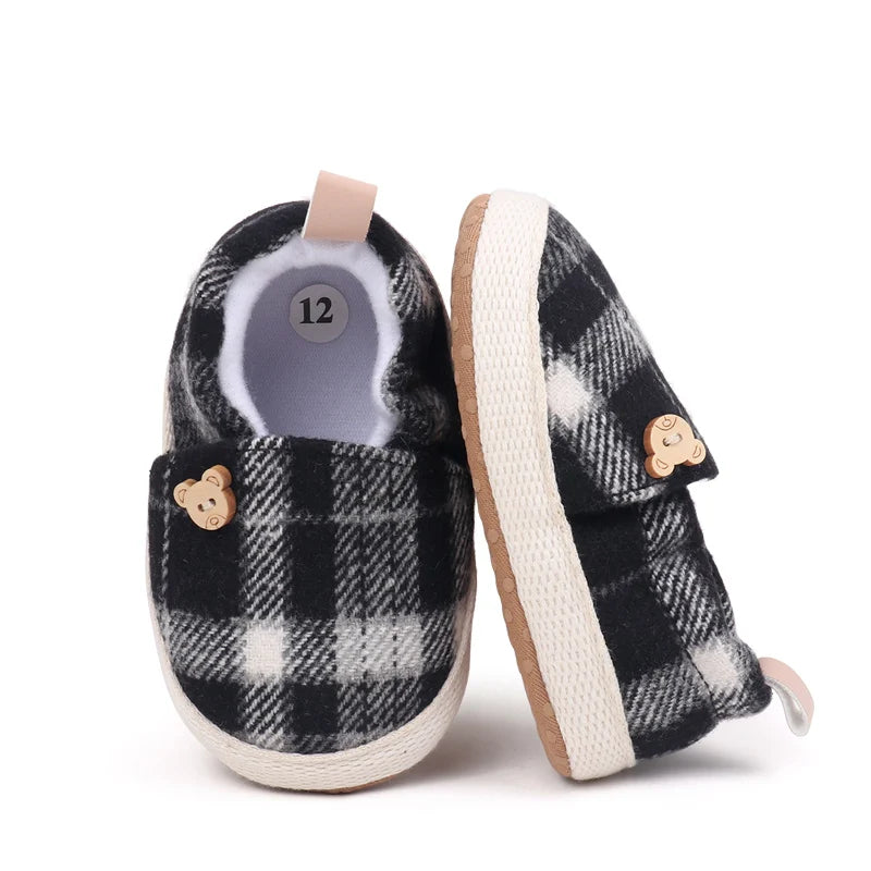 2025 Spring And Autumn Baby Boys And Girls First Walking Toddler Shoes With Fashion Color Block Design And Soft TPR Sole
