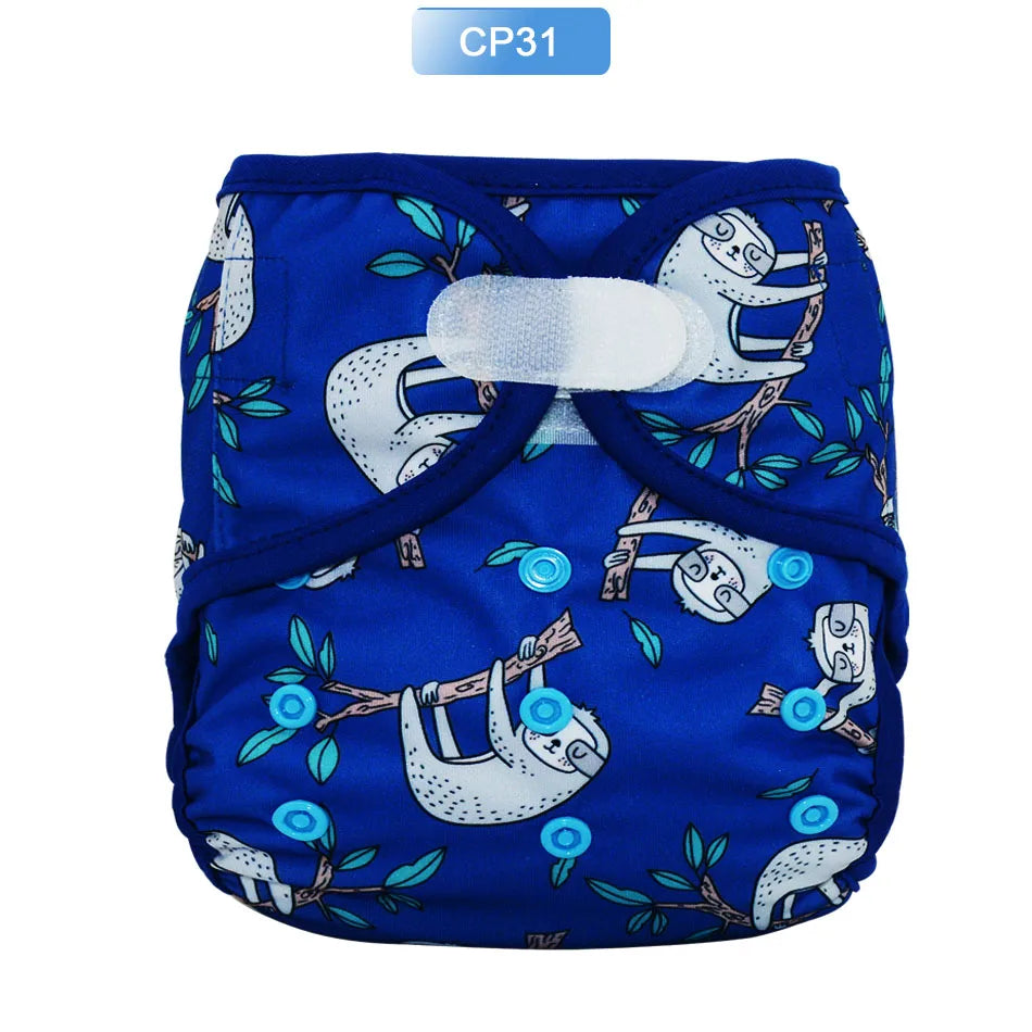 EezKoala Eco-friendly Cloth Diaper Cover Baby Washable Diaper Waterproof Baby Nappy Reusable Adjustable Pocket Diaper Hook&Loop