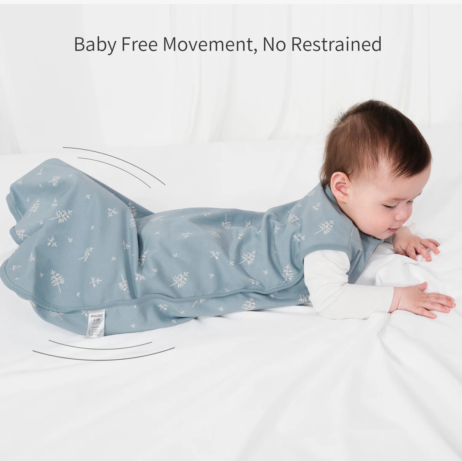 Insular Baby Sleep Sack Sleepping Bag Unisex Sleeveless 100% Cotton Wearable Bedding Blanket Suit Summer Soft For Baby Toddler