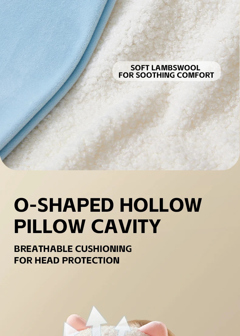 AIBEDILA Triple-sided Fall Baby Head Protector Pillow Cute Animals Anti-Fall Pillow for Crawling Walking Toddler Back Safety Pad