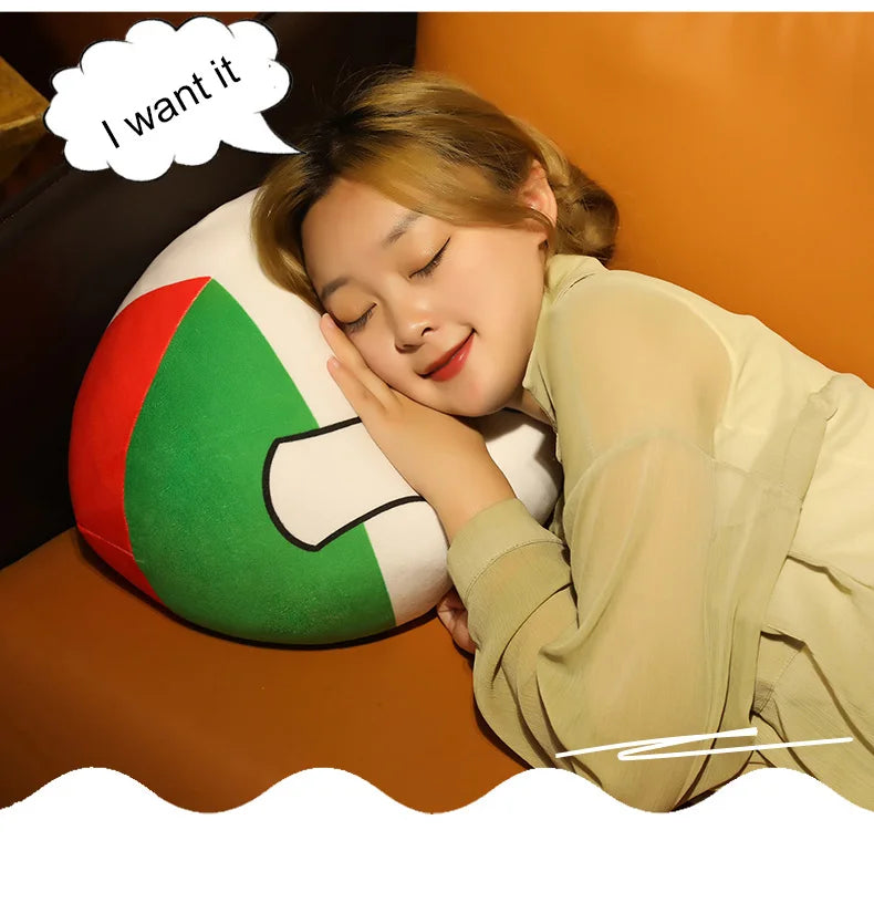 Hot  10/30/50cm Polandball Country Ball Toy Plush Pendant Plush Doll Countryball Ussr Usa France Russia Uk Japan Germany  Italy