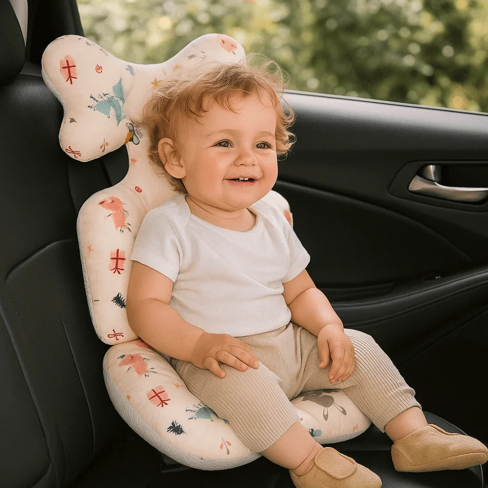 Soft Baby Stroller Cushion Comfortable Breathable Baby Pram Seat Mat Car Seat Cartoon Printed Dining Chair Cotton Pad Toddler
