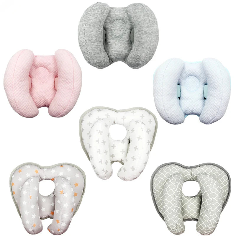 Baby Pillow Stroller Baby Head and Neck Support Pillow U-shaped Headrest Body Fixation Anti Roll Children's School Cushion