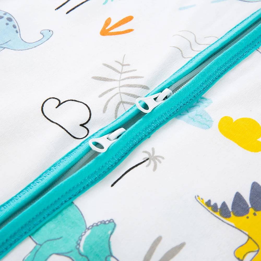 Baby Sleeping Bag For Newborn Baby Wearable Blanket 0.5 Tog Summer 100% Cotton Print Vest Sleep Sack Baby Boys Girls 0-3 Years