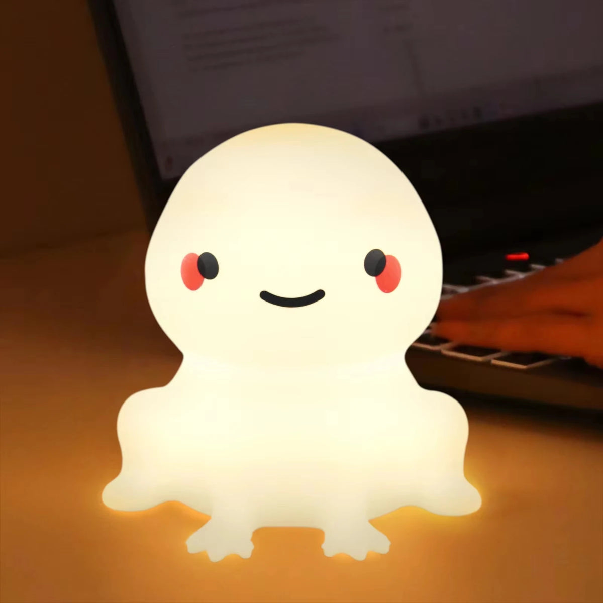 Cute Silicone Sheep Night Light LED USB Rechargeable Dimmable Eye Friendly Lamp Model SS01