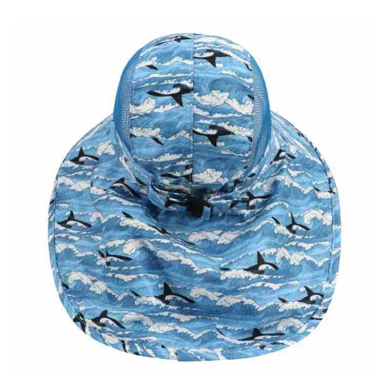 Kids Bucket Hat Summer Quick-dry Baby Sun Hat Big Brim Neck Protector Children Panama Cap for Girls Boys Beach Travel 6M-5Y