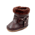 Hot Selling Winter Baby Boy And Girl Pre Walking Toddler Shoes Fashion Design Fleece-lined For 0-18M Baby Winter Cotton Boots